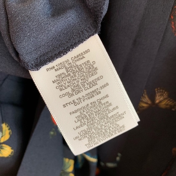 NWT Joie Peri Butterfly Tank Dress Navy Blue Extra Small XS - Picture 3 of 6